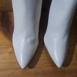 SCHUTZ Cream Heeled Boots for Women